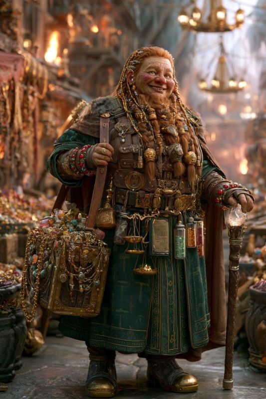 Merchant: Dwarf, Woman 2