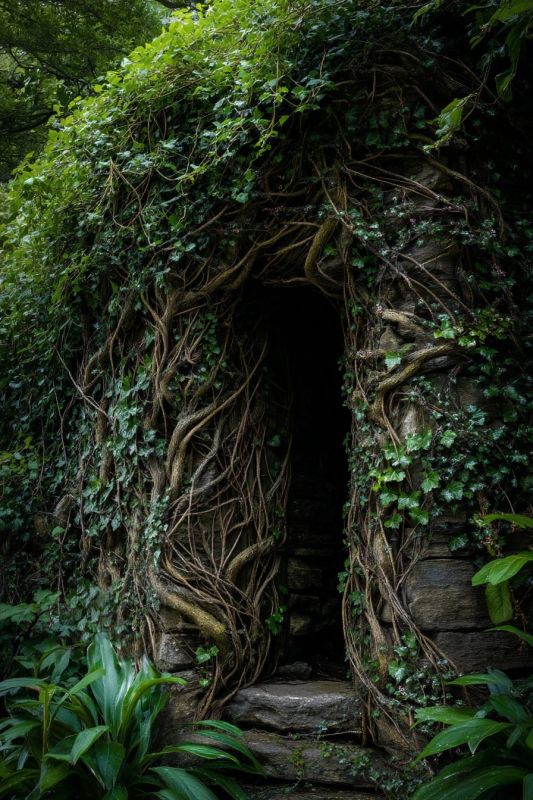 Door, Small, Vines 2