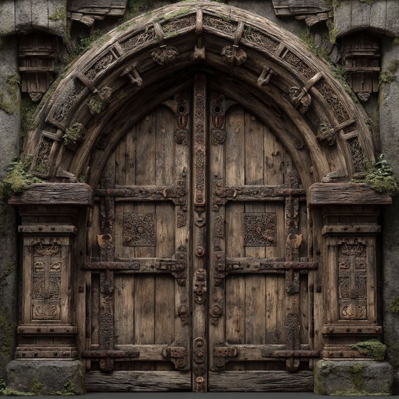 Door, Huge, Wooden 4