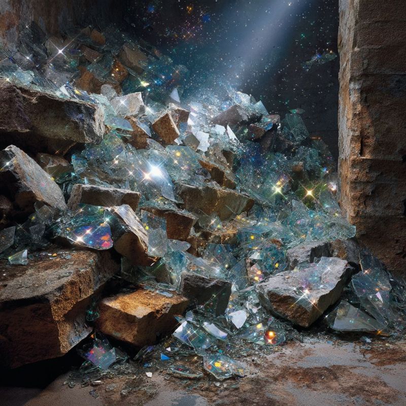 Rubble, Glass, Medium