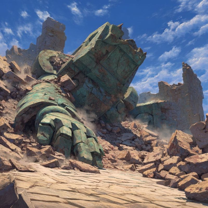 Rubble, Bronze, Colossal 4