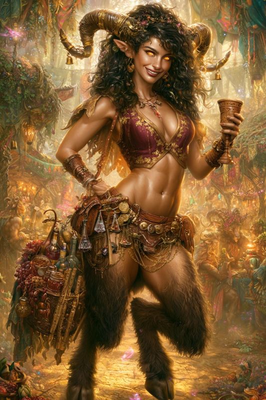 Merchant: Satyr, Woman 1