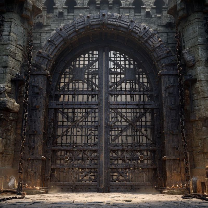 Portcullis, Huge, Iron