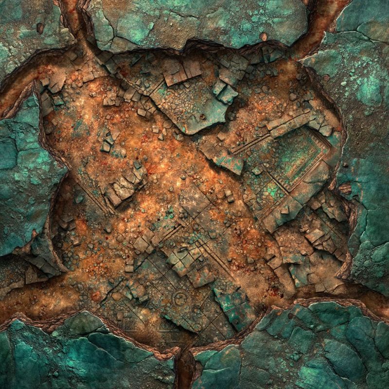 Rubble, Copper, Large 2