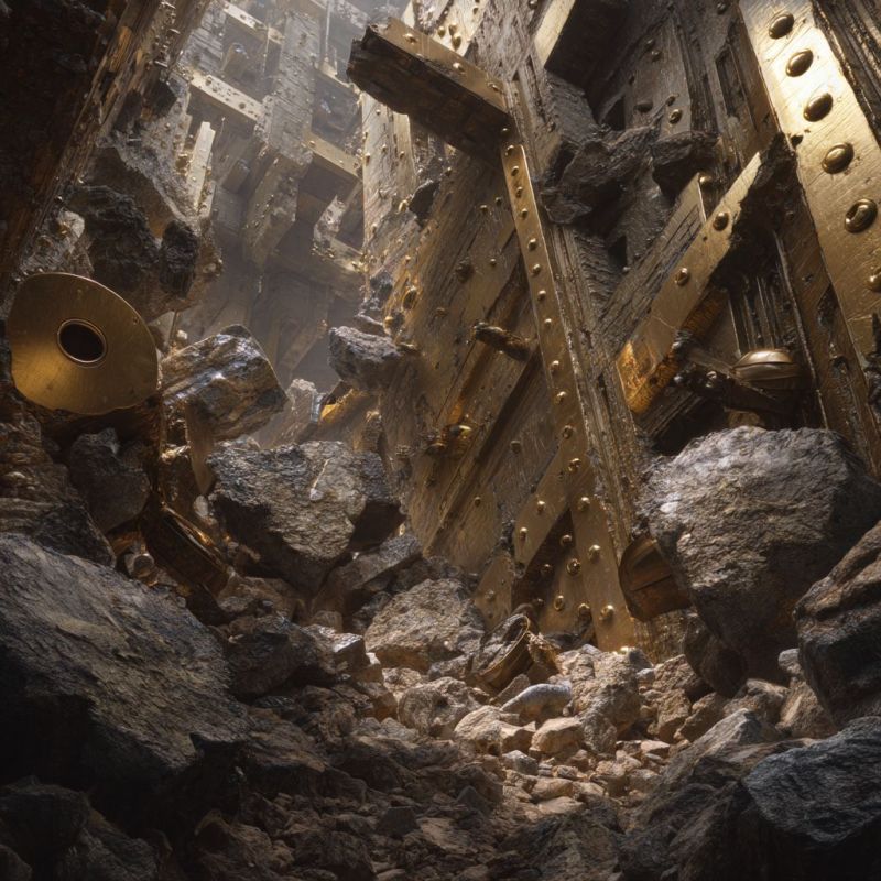 Rubble, Brass, Large 5