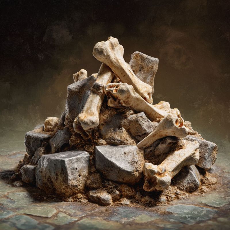 Rubble, Bone, Medium 3