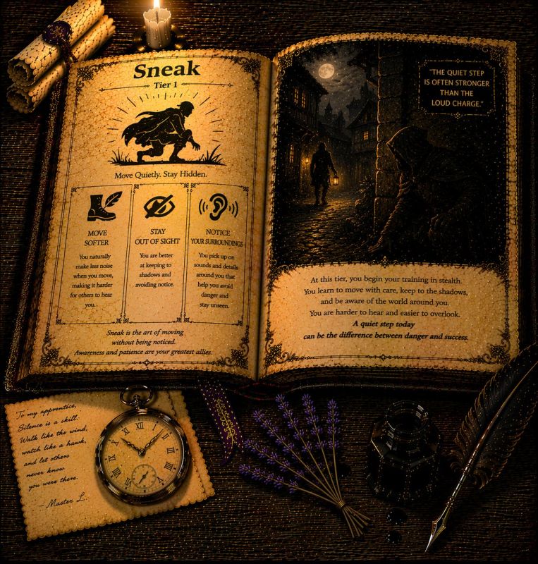 Skill Book: Sneak - Tier 1