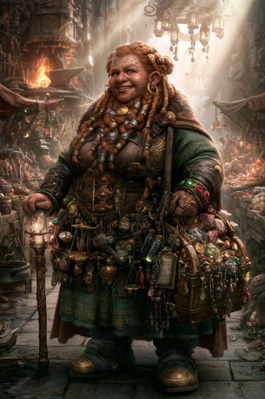 Merchant: Dwarf, Woman 4