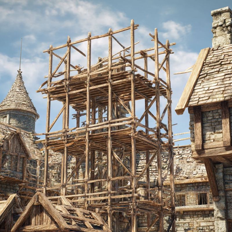Wooden Scaffolding