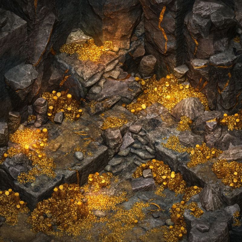 Rubble, Gold, Large 3