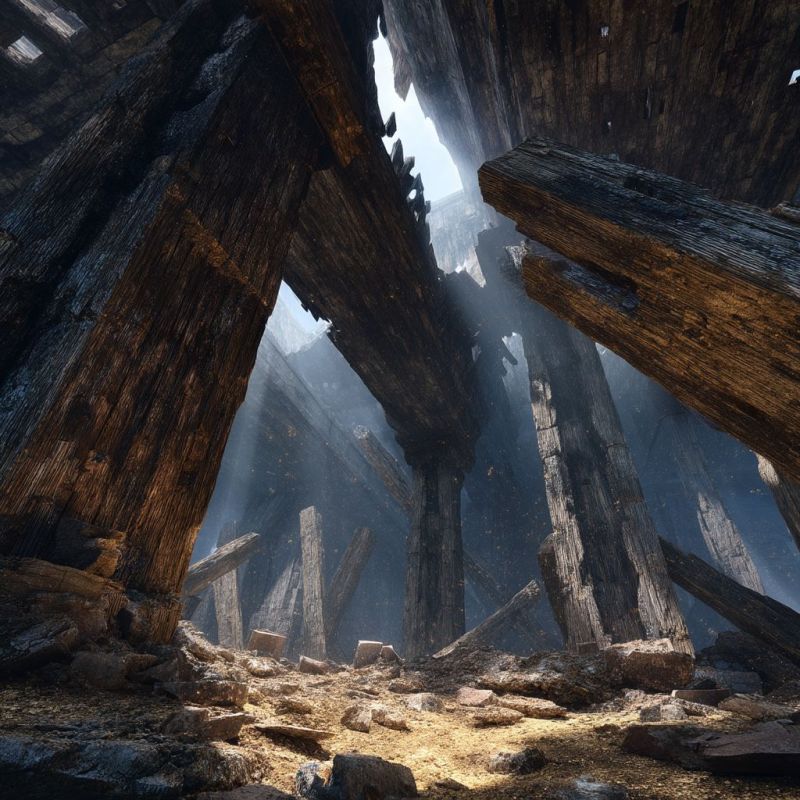 Rubble, Wood, Titanic 6