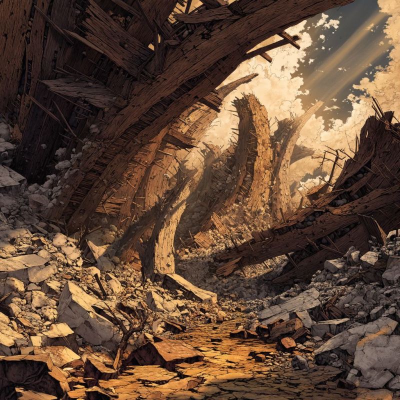 Rubble, Wood, Gargantuan