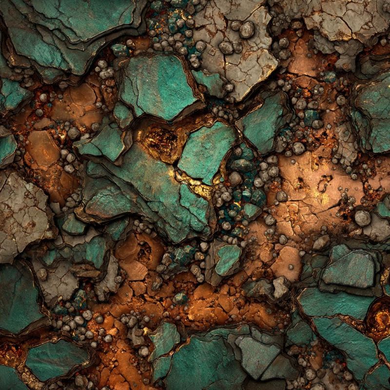 Rubble, Copper, Large 3