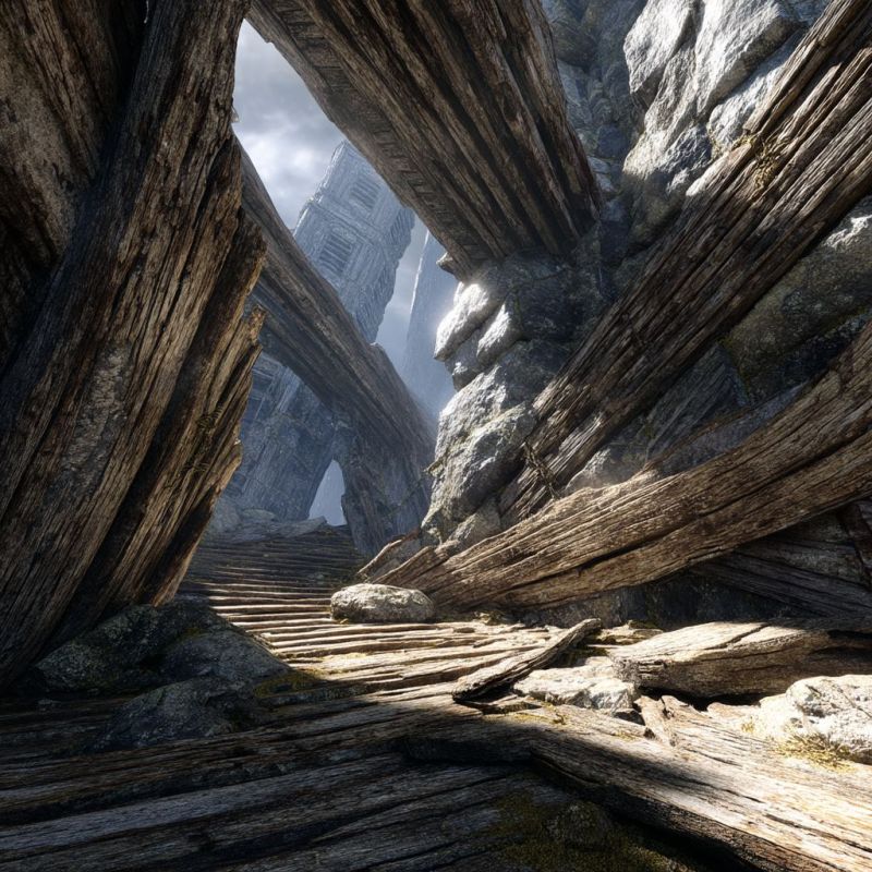 Rubble, Wood, Colossal 4