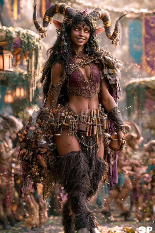 Merchant: Satyr, Woman 2