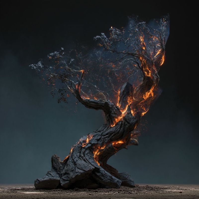 Charred Tree, Large 2