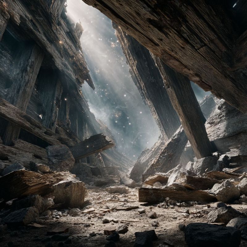 Rubble, Wood, Titanic 4