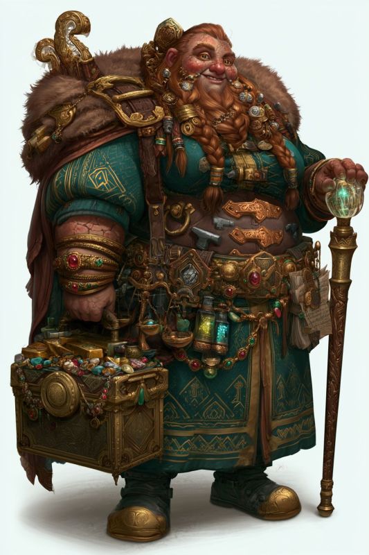 Merchant: Dwarf, Woman 3