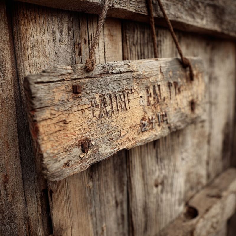 Sign, Wooden