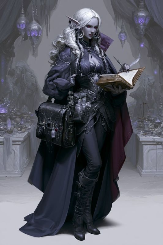 Merchant: Dark Elf, Woman