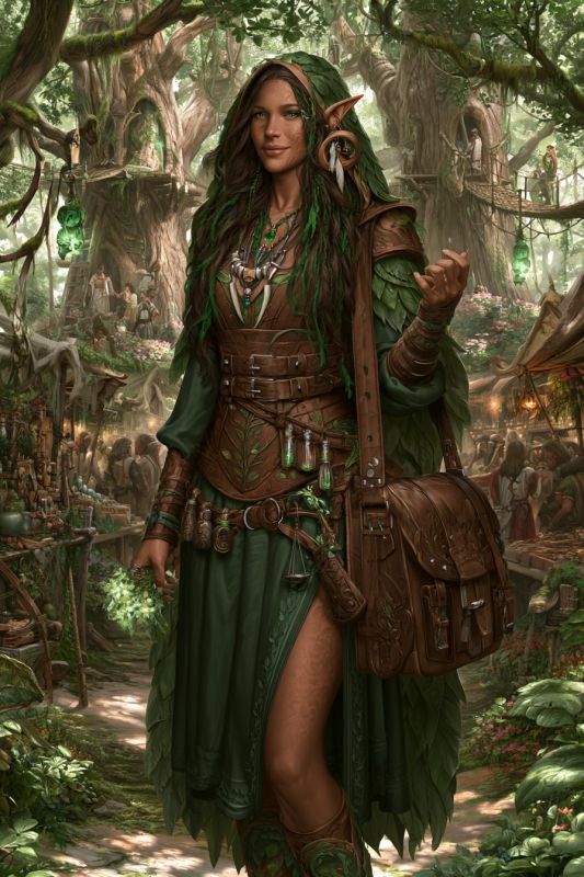 Merchant: Wood Elf, Woman 3