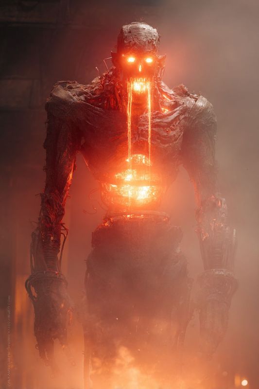 Necromechanical Golem - Archon of Iron and Flame 1