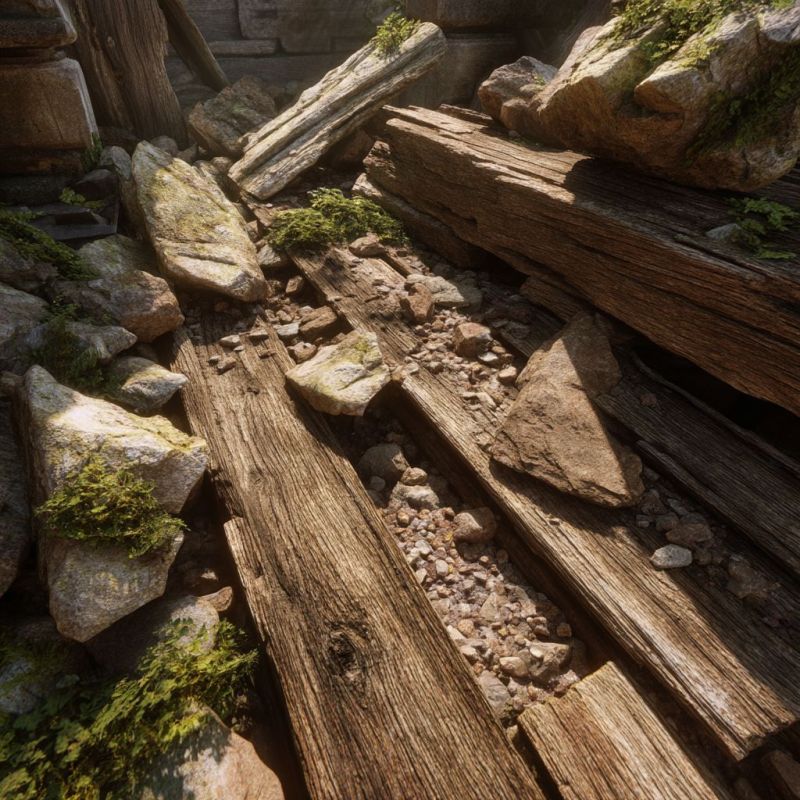 Rubble, Wood, Medium 3