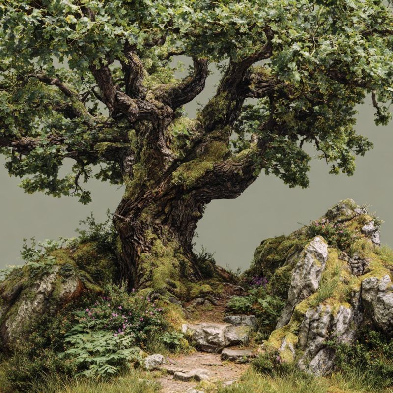 Dark Oak Tree, Medium