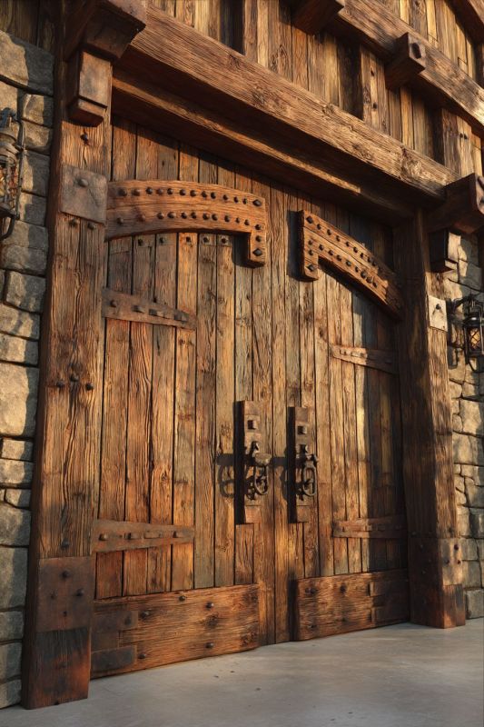 Door, Large, Wooden 3