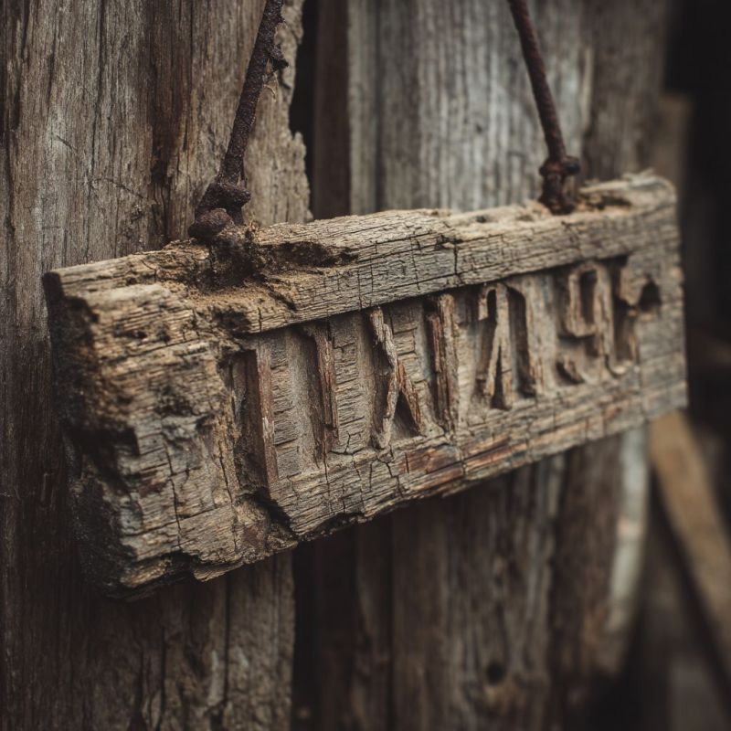 Sign, Wooden 3