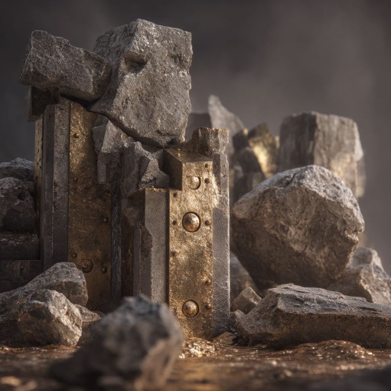 Rubble, Brass, Large 3