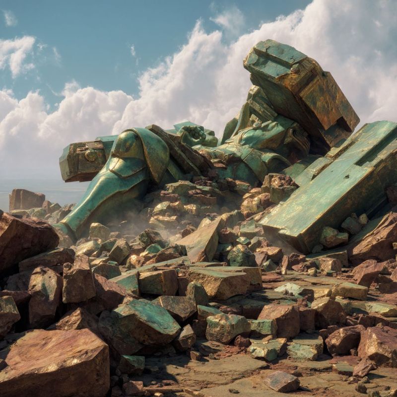 Rubble, Bronze, Colossal 3