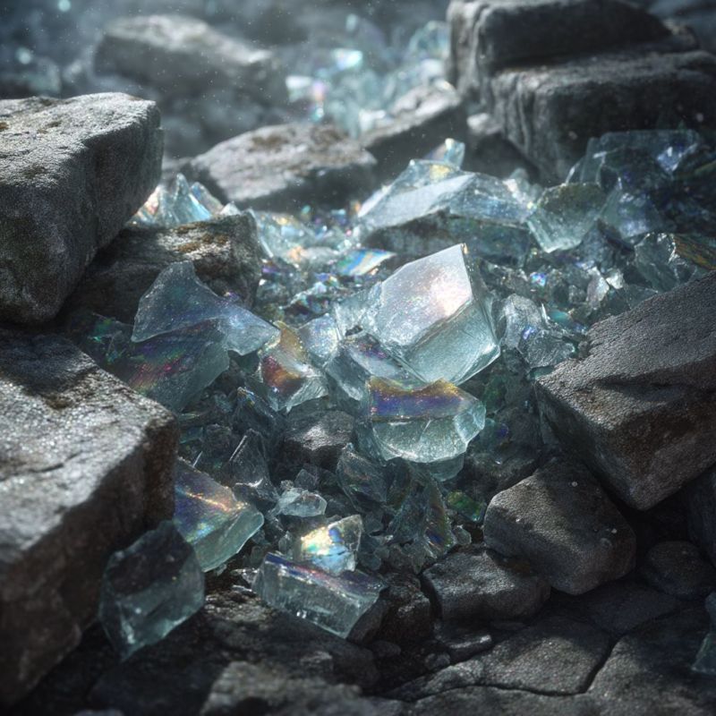 Rubble, Glass, Medium 2