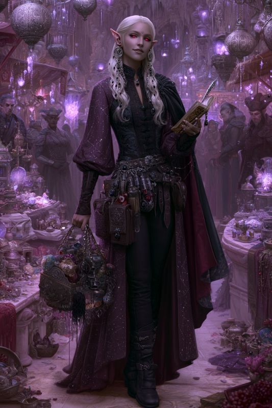 Merchant: Dark Elf, Woman 2