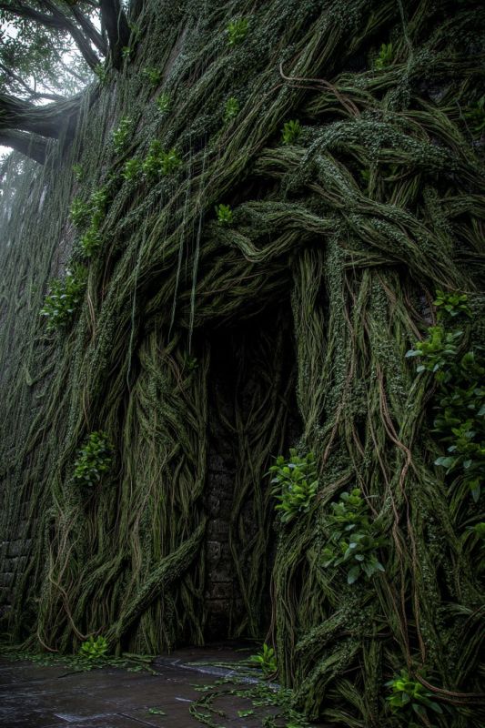 Door, Large, Vines 2