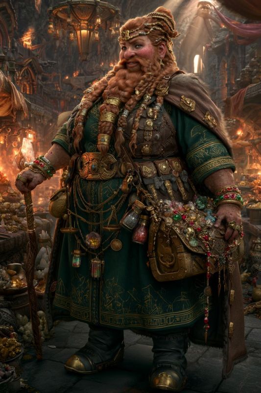 Merchant: Dwarf, Woman