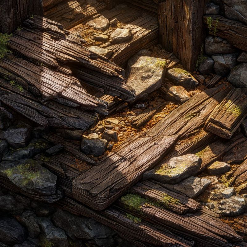 Rubble, Wood, Medium 4