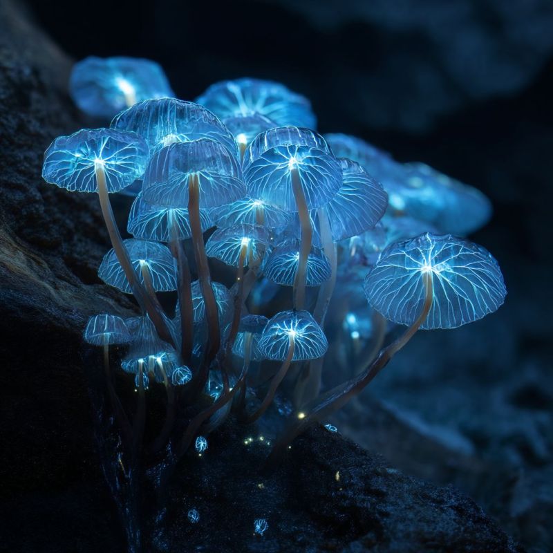 Glowing Fungus Cluster